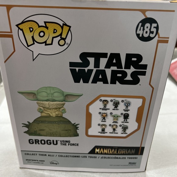 Funko Pop! Deluxe: Star Wars - Grogu Using the Force #485 Box Imperfections - Picture 6 of 10